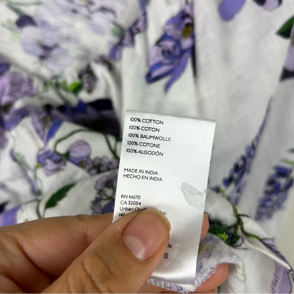 By Anthropologie V-neck ruched knit top purple coral 3/4 sleeve blouse size: S - Picture 10 of 13